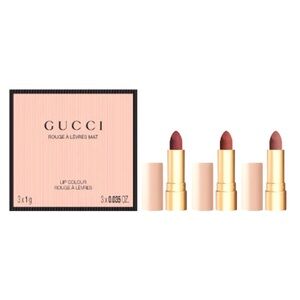 Gucci 3pc Mini Lipstick Trio NIB